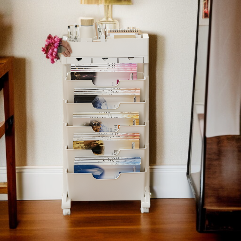 Multi-functional Student Desk Storage Bookshelf Suitable for Middle School Classrooms
