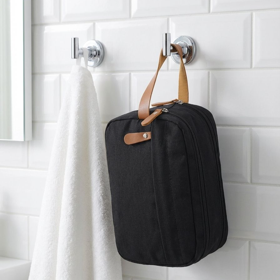 Herren Reise-Toilettenartikel Tasche mit Reißverschluss