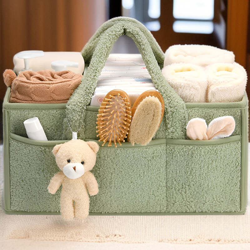 ぬいぐるみおむつ収納バッグ、ママのお出かけ必需品