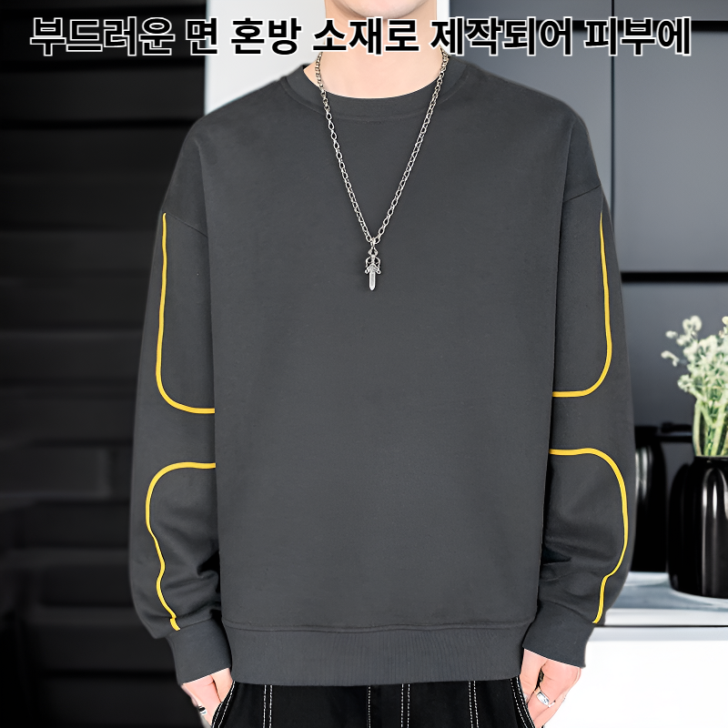 남성 캐주얼 긴팔 스웨트셔츠