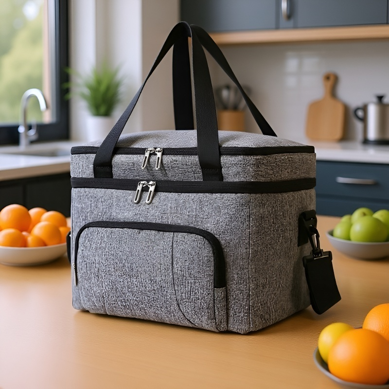 Bolsa de picnic grande con aislamiento de doble capa