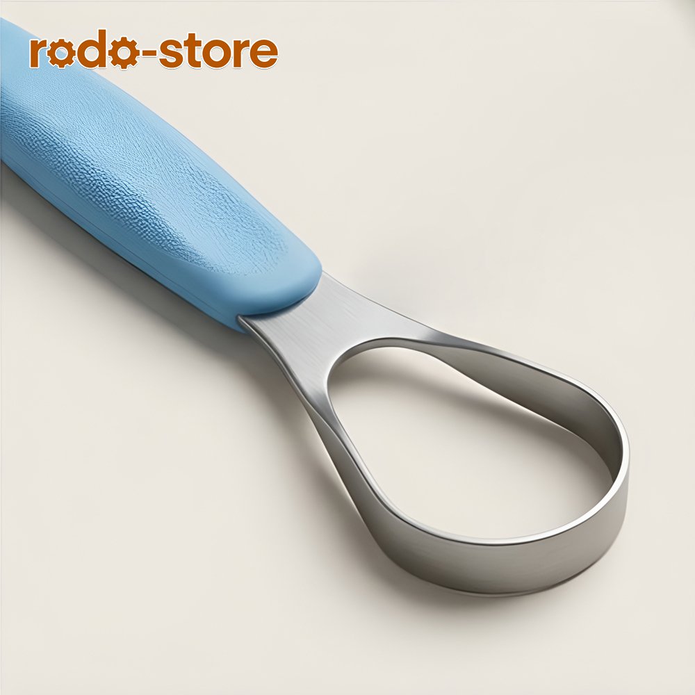 ด้ามจับกันลื่นของอุปกรณ์ขูดลิ้น ใช้งานง่าย