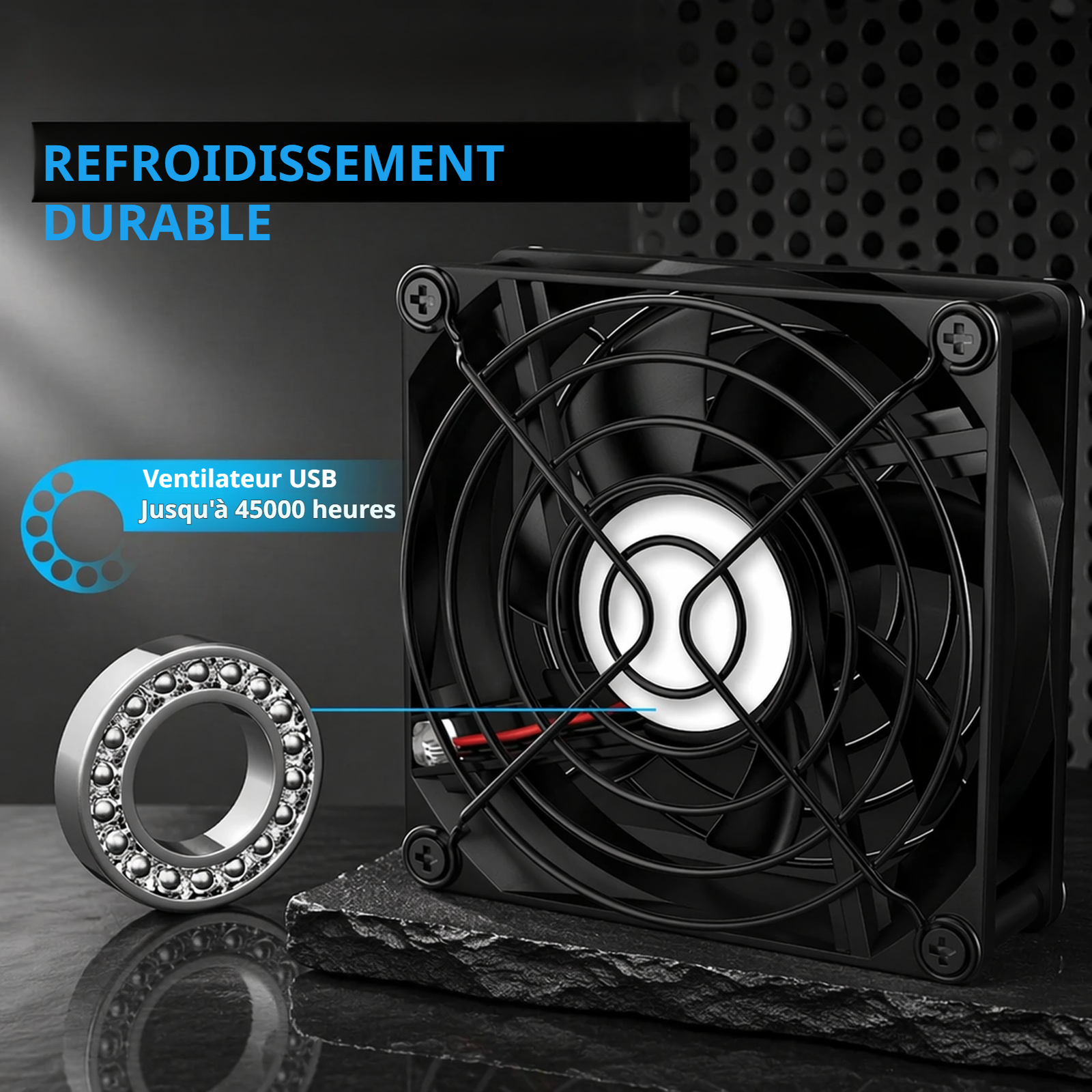 Ventilateur de bureau pour refroidissement de routeur sans fil