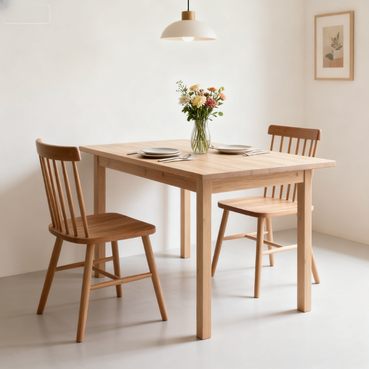 Mesa multifuncional de nogal negro: comedor, oficina y escritorio