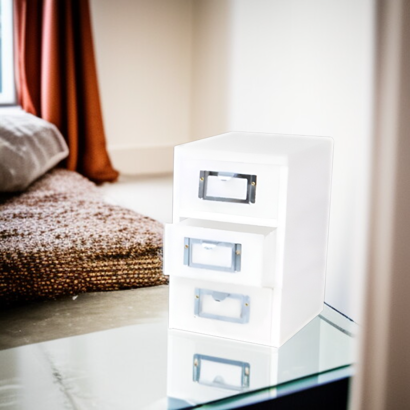 Mini zásuvková skříňka se třemi patry DecoZin Deco