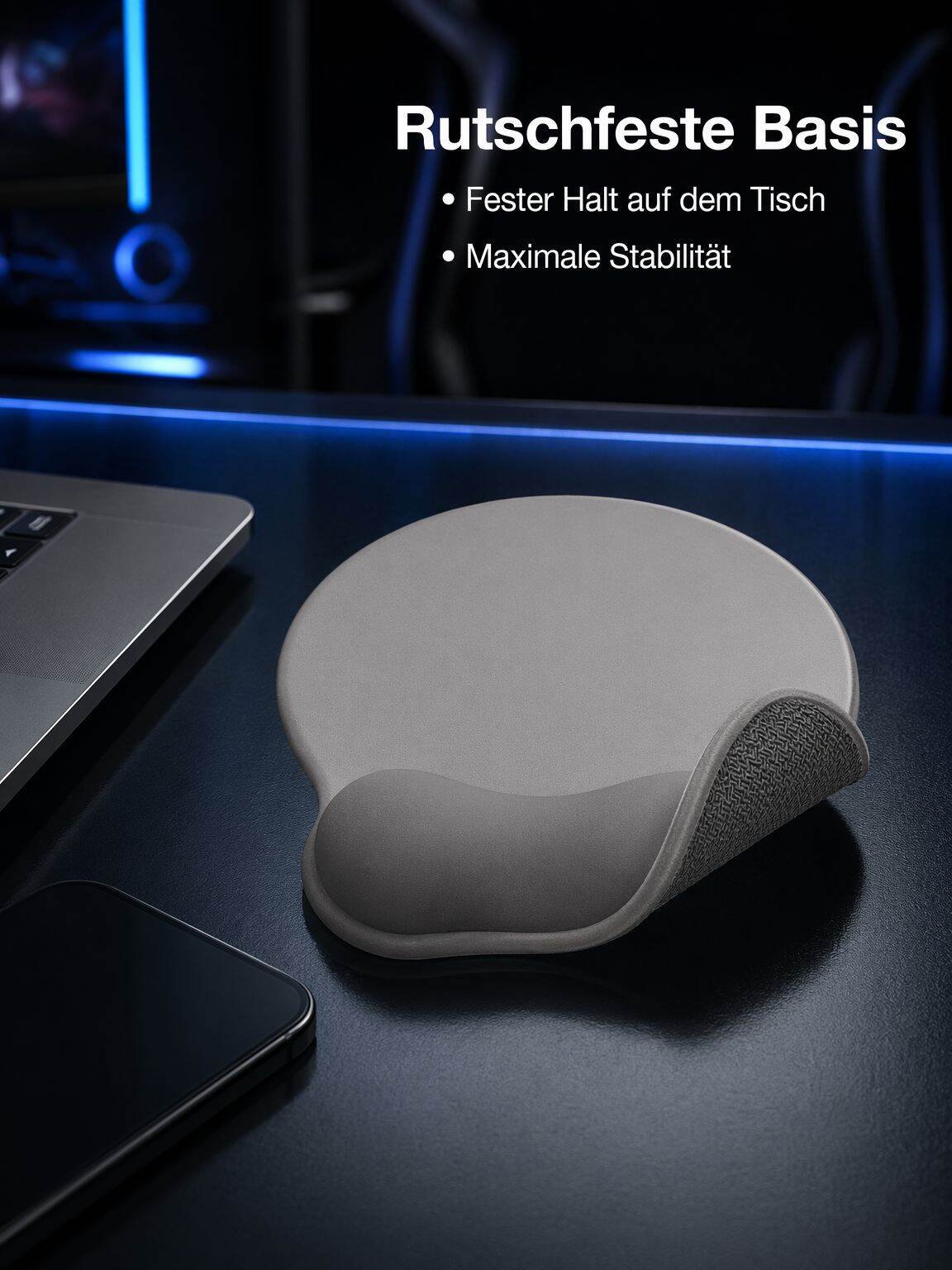 Ergonomisches Mauspad mit Handgelenkauflage