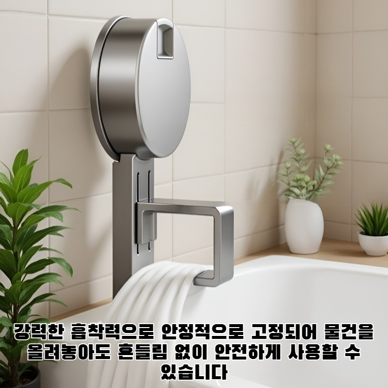 흡착식 세면대 수납 선반