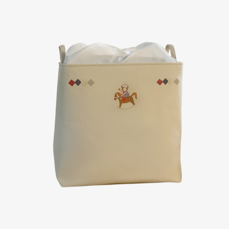 Aufbewahrungsbox aus Segeltuch mit Stoffgürtel, Spielzeug-Garderobe, Kleidung Aufbewahrungsbox