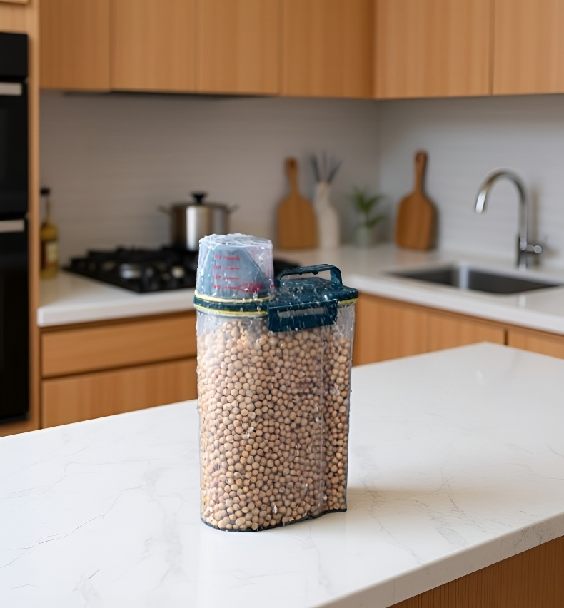 多容量雜糧收納罐排列