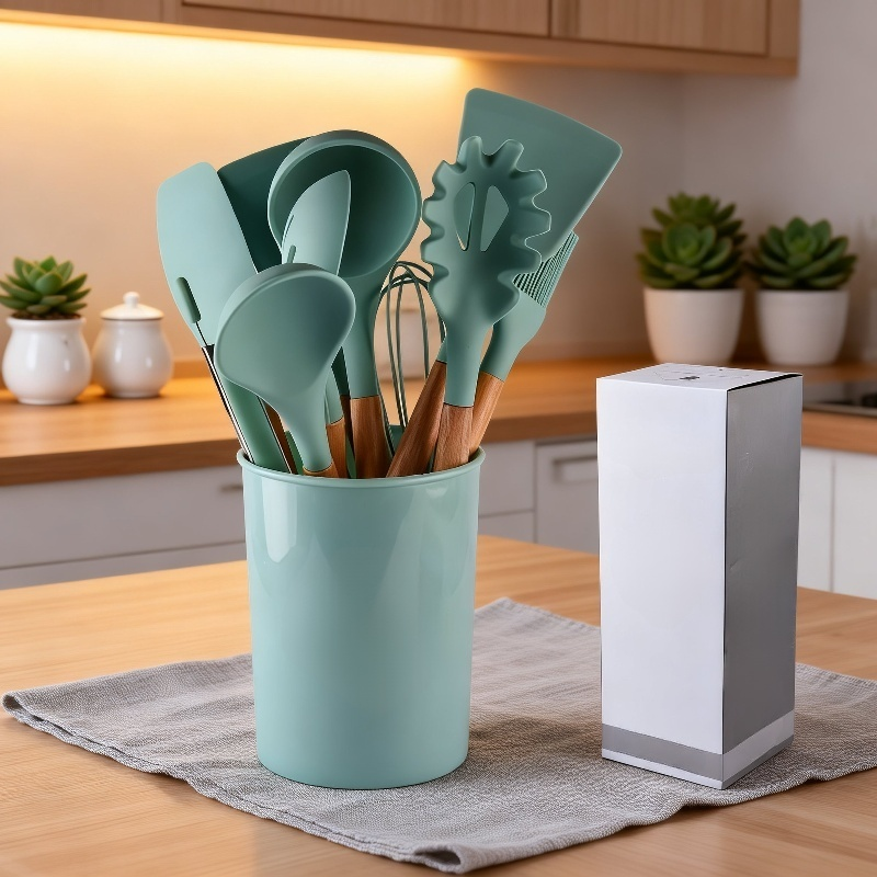 เครื่องครัวซิลิโคนไม่ติดอาหาร ทำความสะอาดง่าย