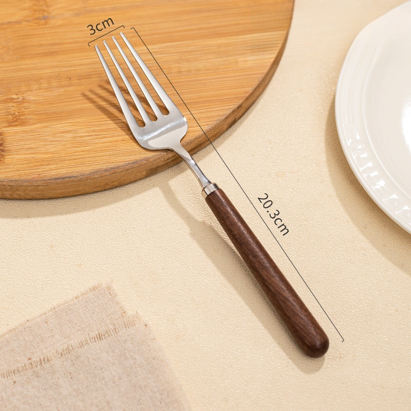 Lžíce z ořechového dřeva a nerezové oceli 304