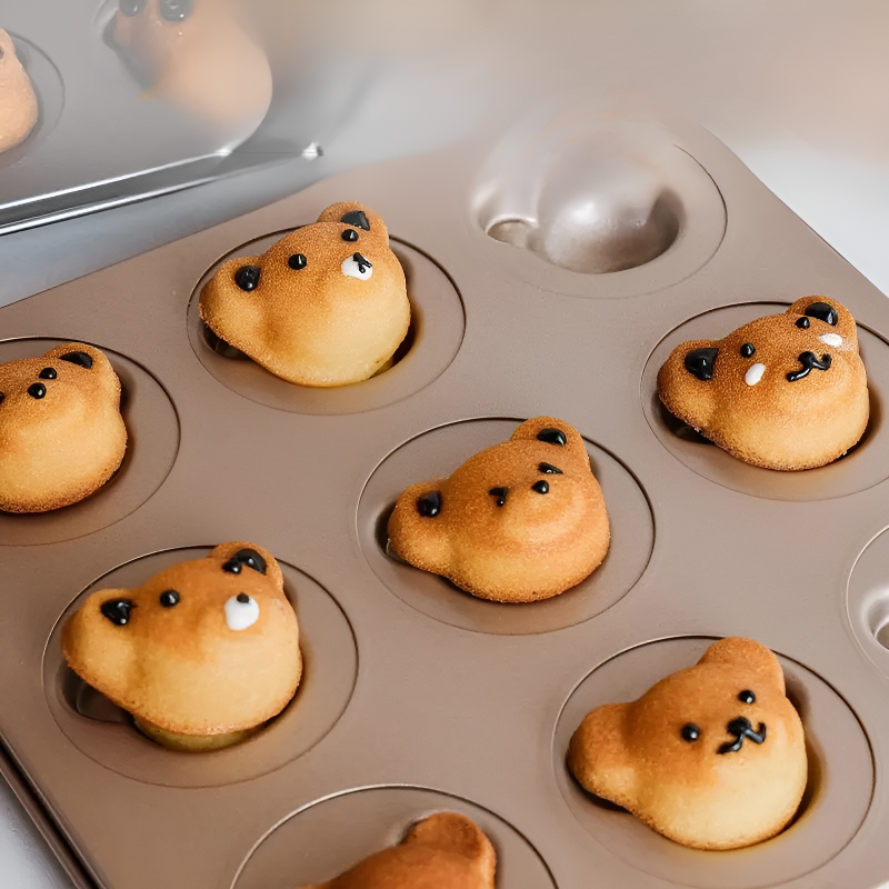 カートゥーンベアシリコン製焼き型