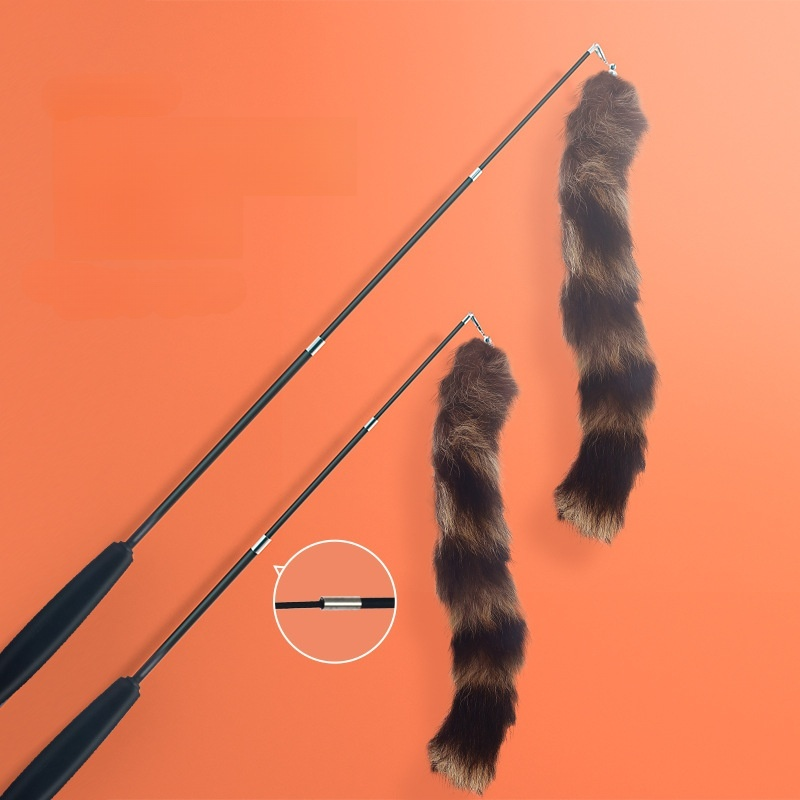 Robuster Feder-Spielstab für Katzen