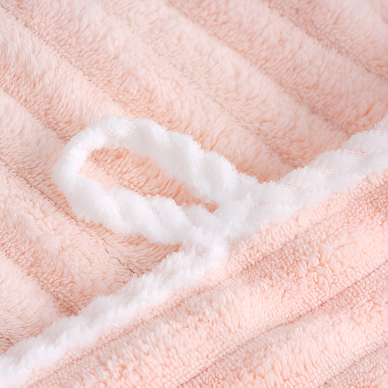 珊瑚絨加厚速乾乾髮帽