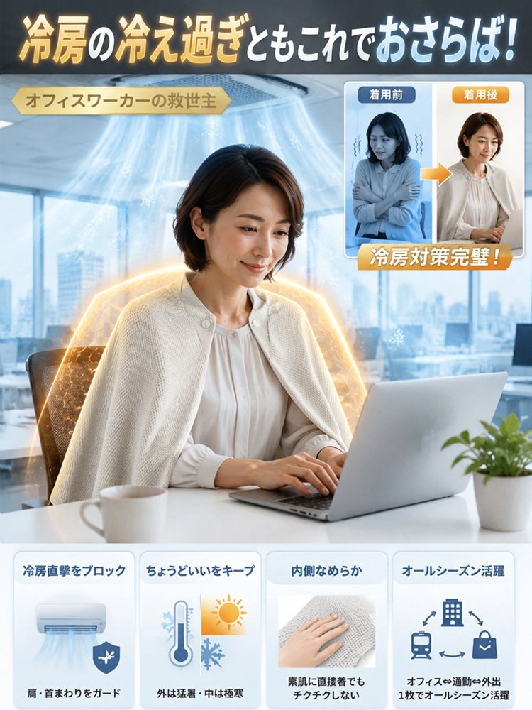 冷感ポンチョ