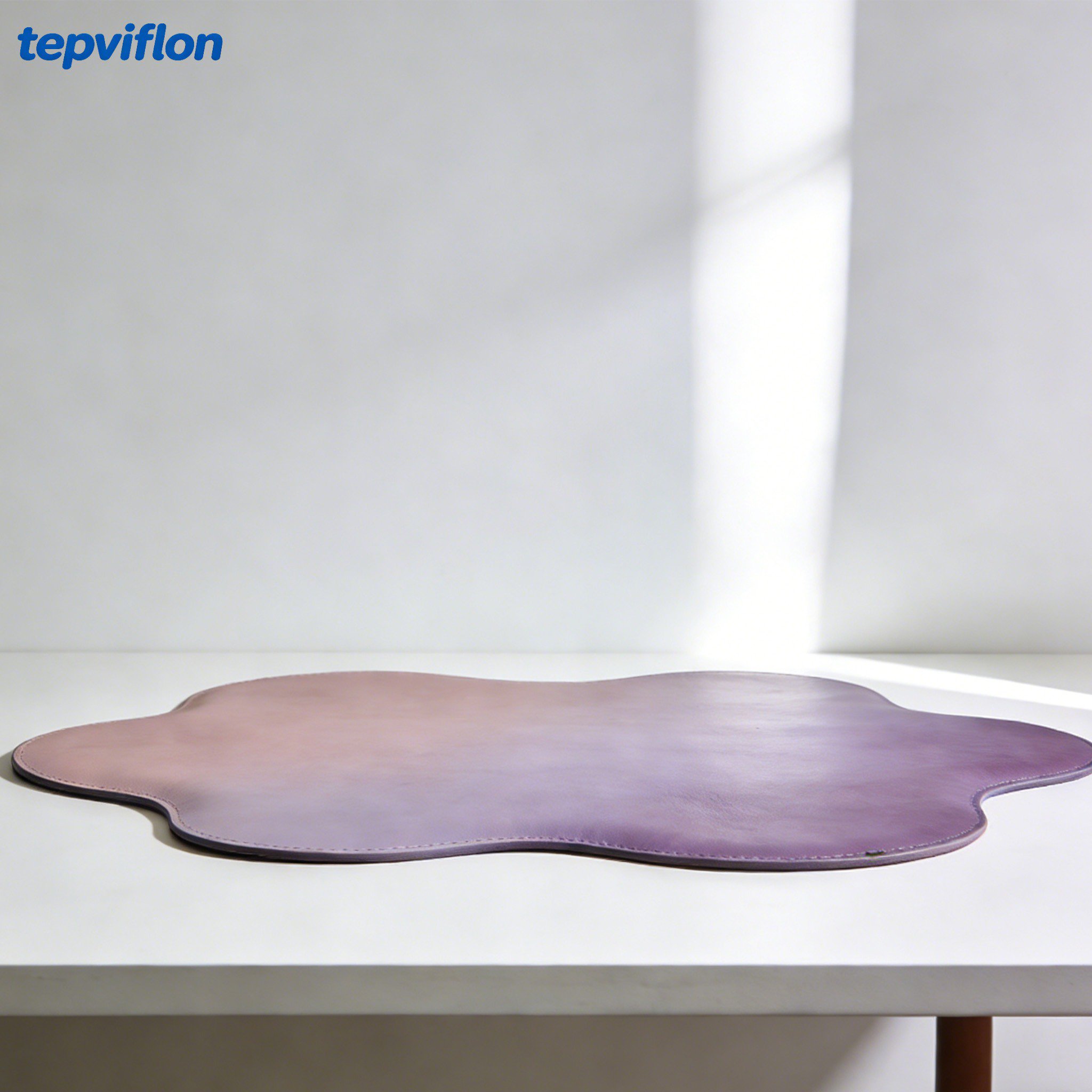 Bardzo duże skórzane podkładki na stół w kolorze czarnym