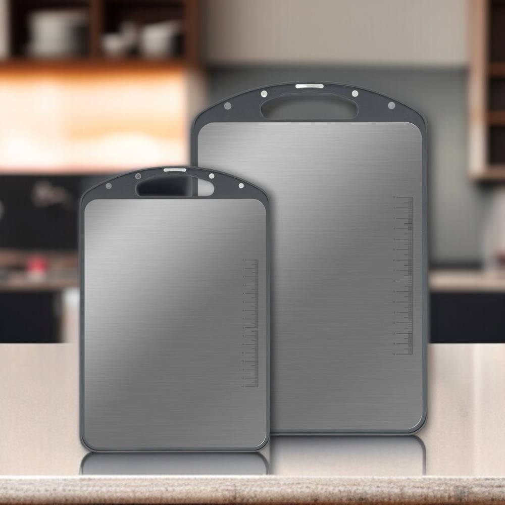 ステンレス製両面まな板