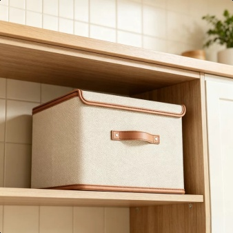 Faltbare Aufbewahrungsbox mit Deckel