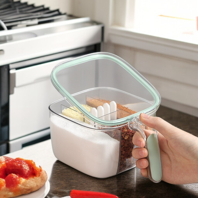 輕奢多格密封調味罐