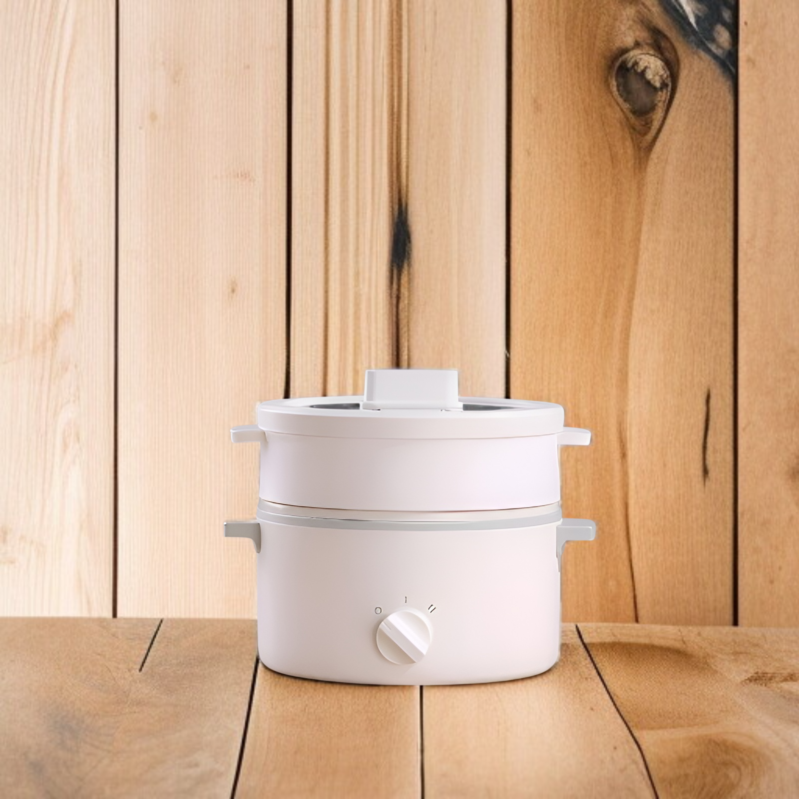 Vaporera eléctrica de 1.5L con dos niveles, multifuncional y resistente al moho