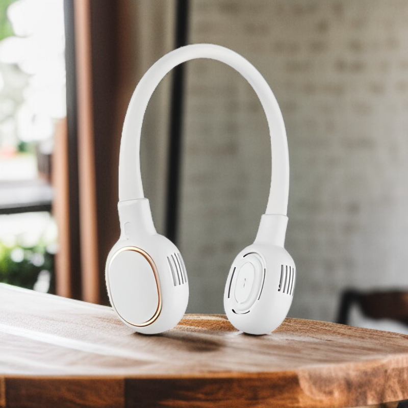 พัดลมไร้ใบพกพาคล้องคอ แบบเงียบ