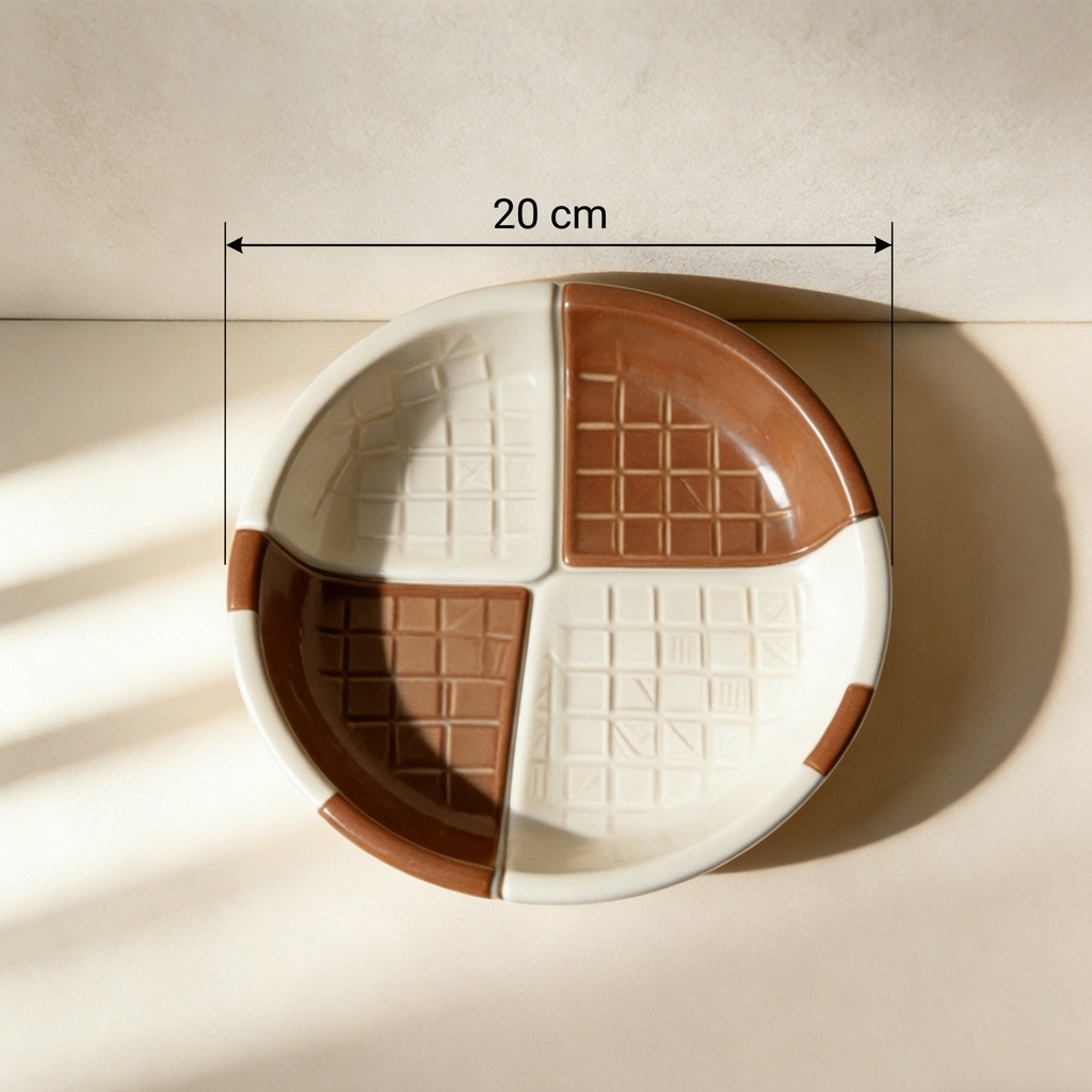 Close-up of the durable and stylish plate design