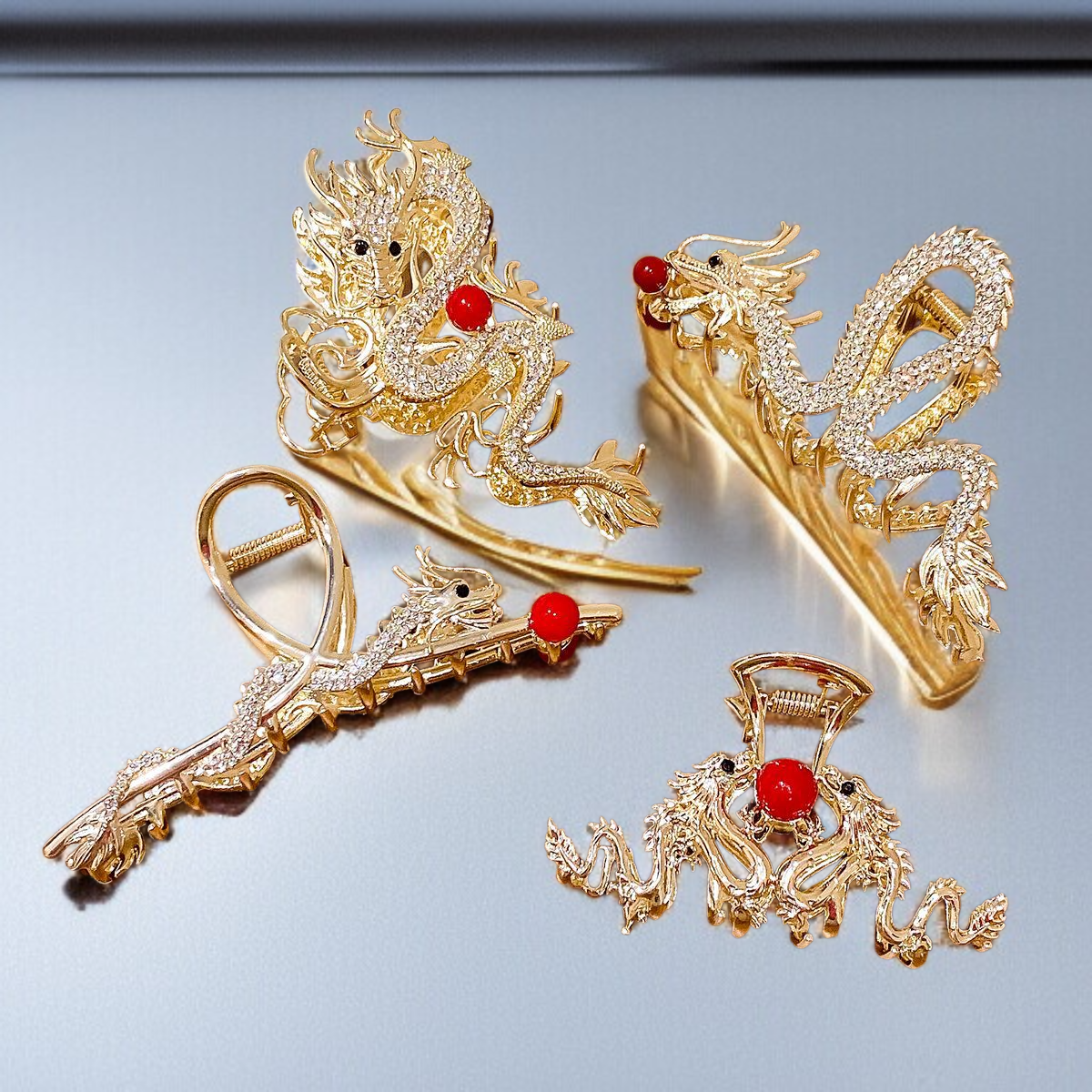 High grade diamond studded large hair clip