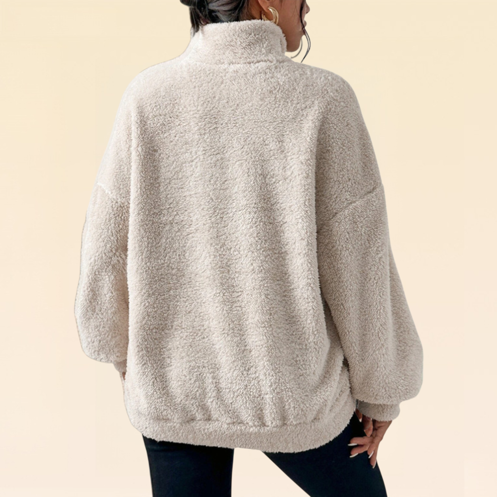 毛絨立領衛衣