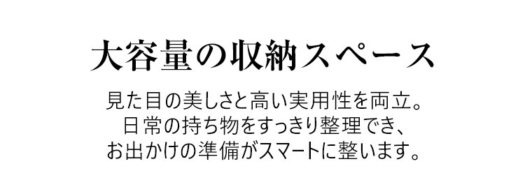 シンプルデザインのレディースバッグサイド画像