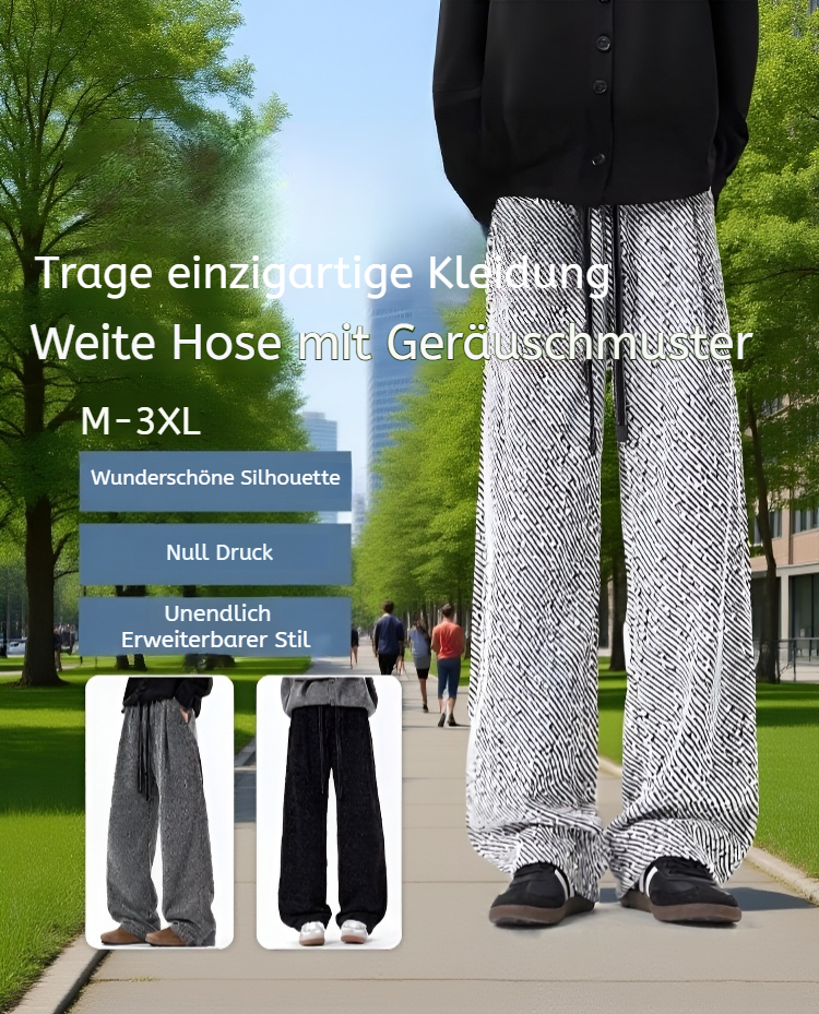 Lässige Herren Fashion Freizeithose in Grau