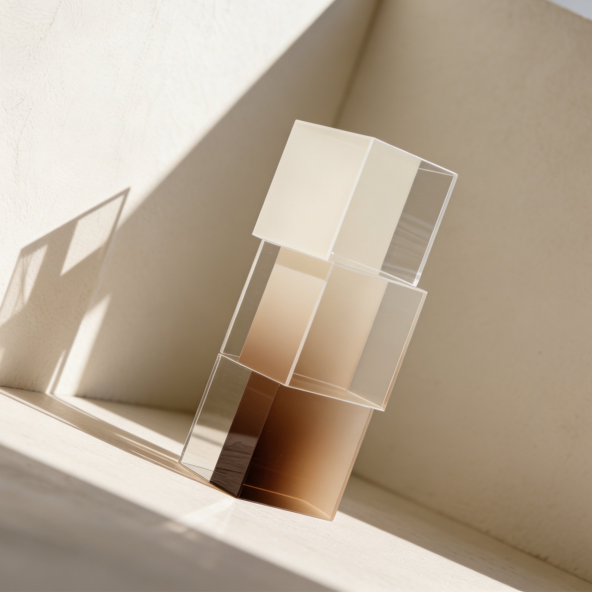 アクリルグラデーションデコレーションブロック3個セット全体イメージ