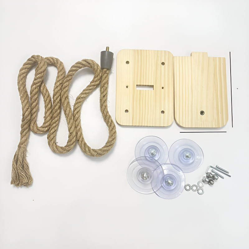 Rascador para gatos de montaje en pared con cuerda resistente