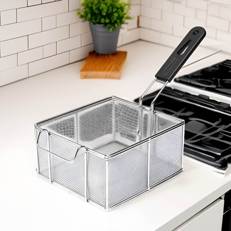 Haushalts-Frittier-Sieb, Ölfilter, Küchen-Fritteusenkorb