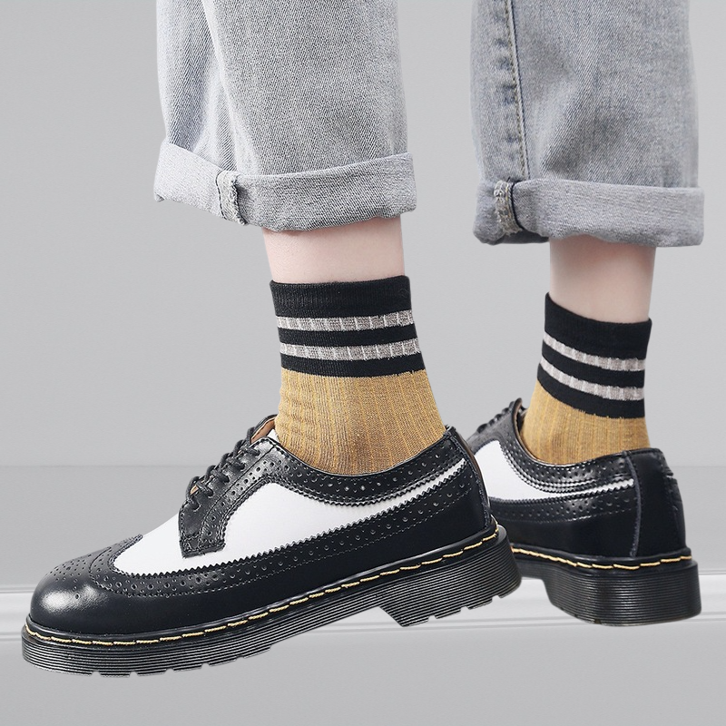 حذاء بوت رجالي كلاسيكي بنقشة بروغ بتصميم بريطاني عتيق