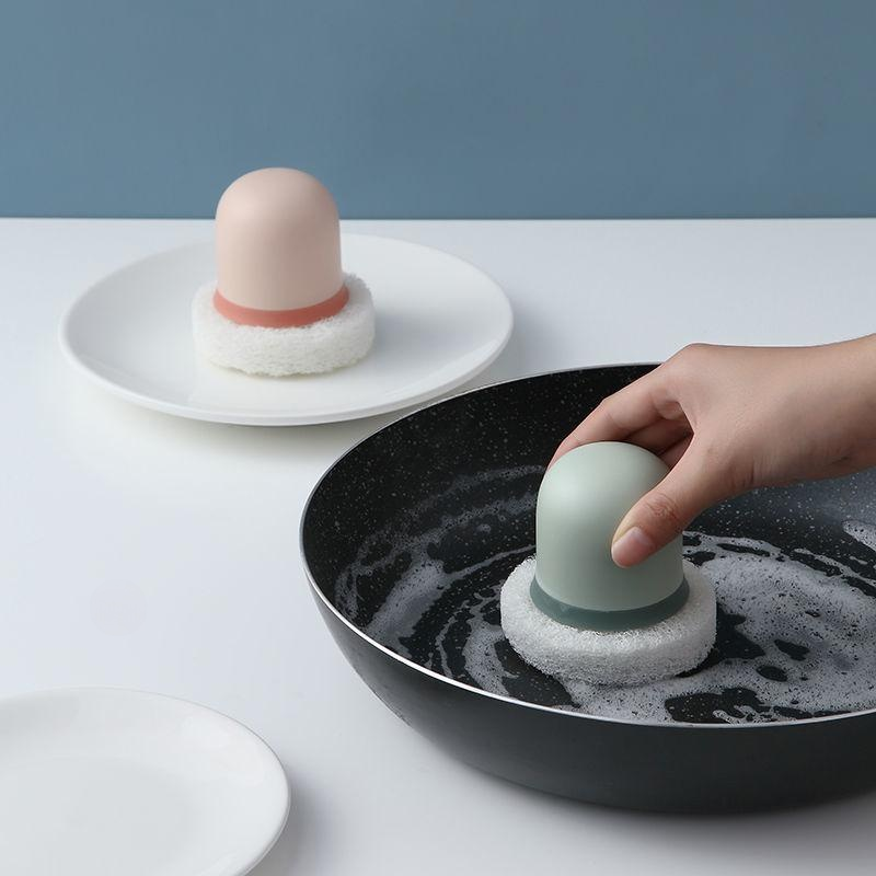 金剛砂多功能帶柄刷鍋神器清潔刷