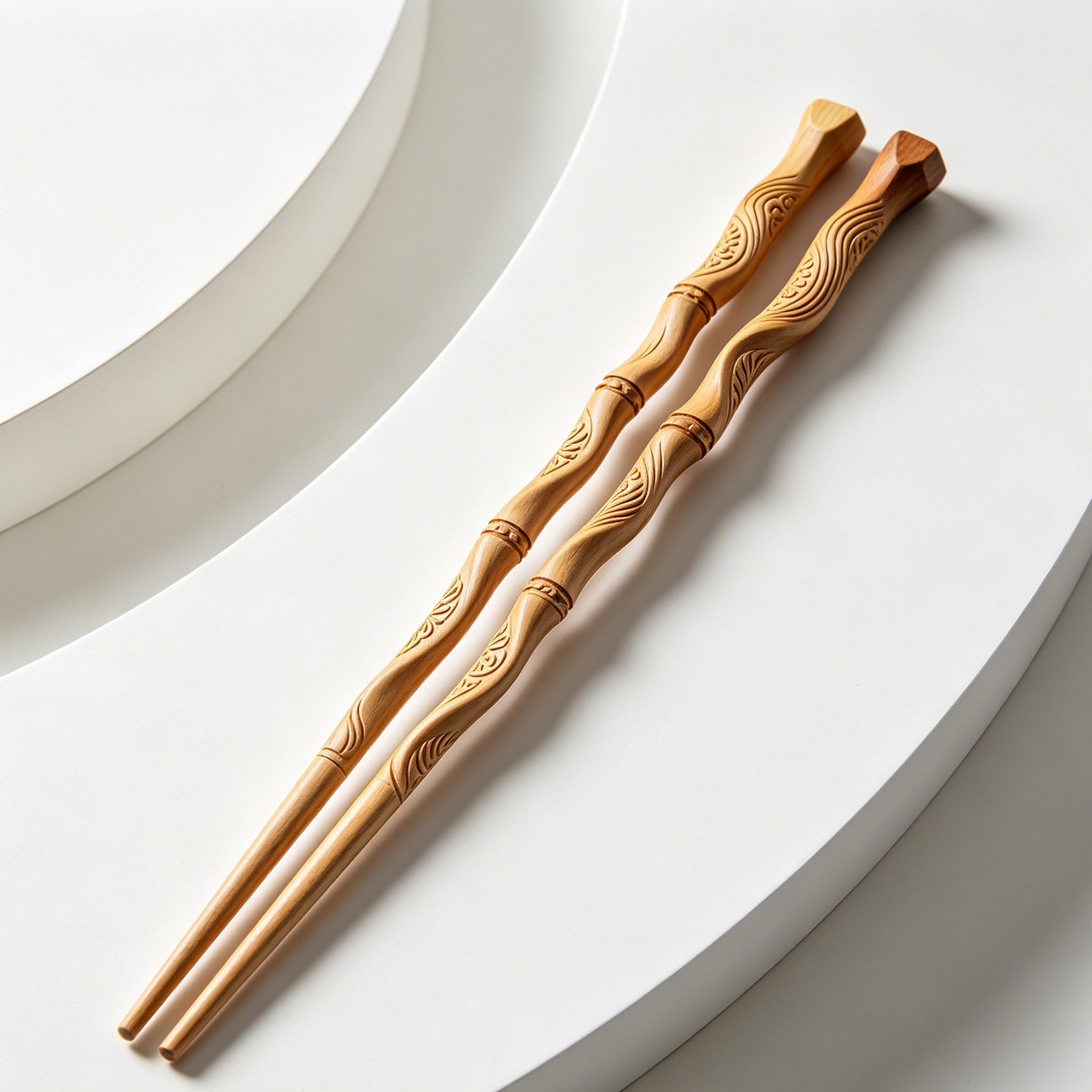 Natürliche Holz-Essstäbchen, 10 Paare