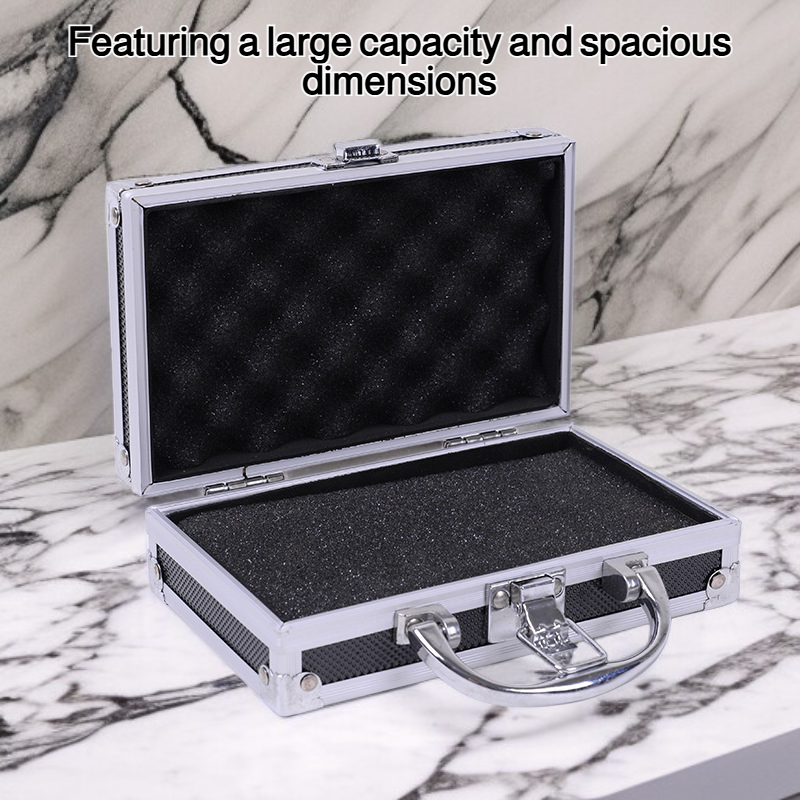 Aluminum alloy toolbox, large capacity, large size.