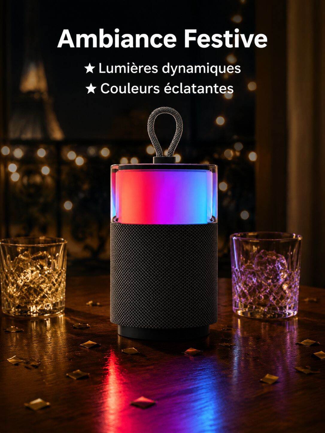Enceinte Bluetooth Karaoké Aurore