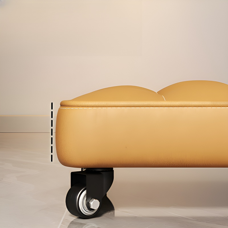 Multi-purpose Wheeled Low Stool for Home Use