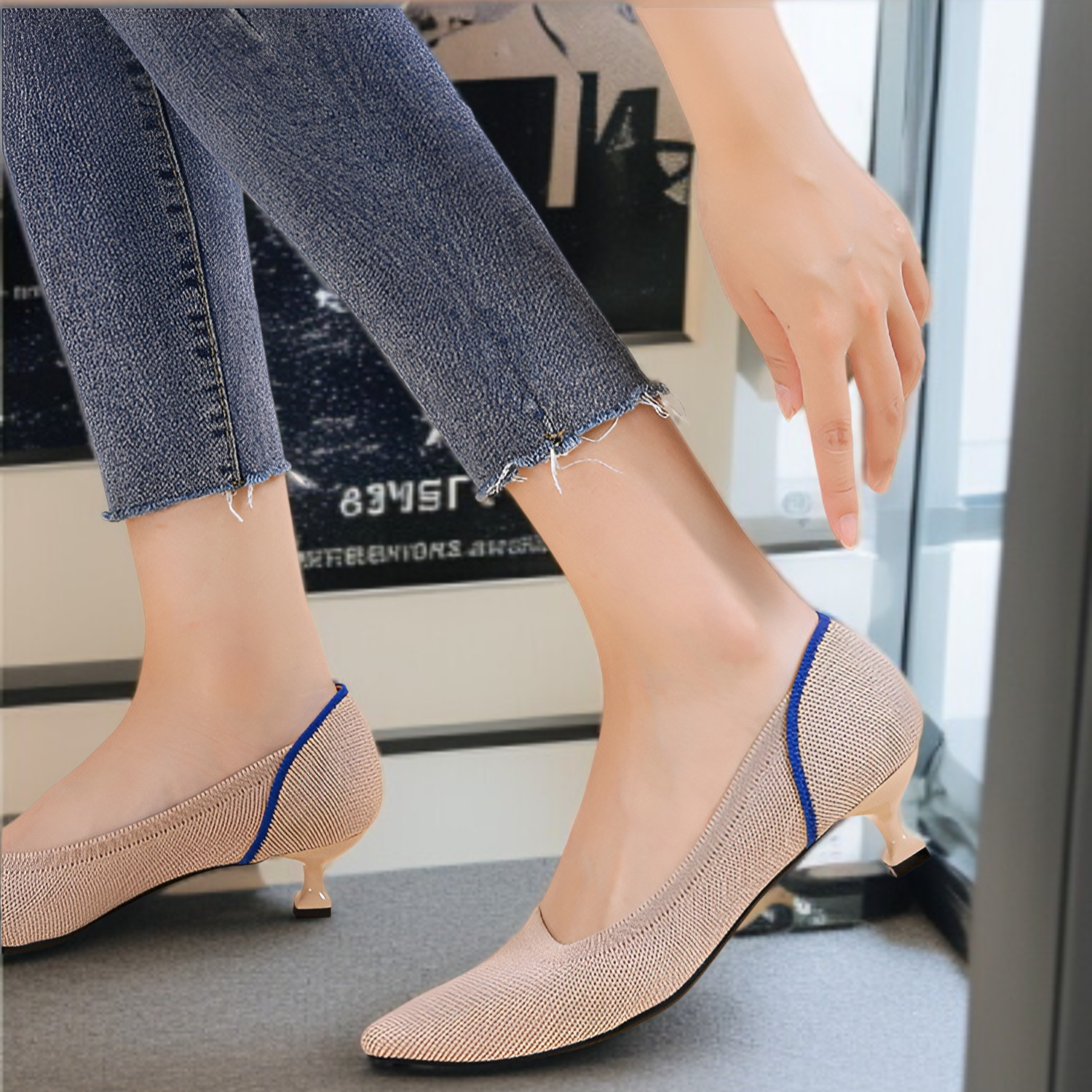 2022年新作キャットアイヒールプリンセスシューズポインテッドトゥスティレットハイヒール快適シューズ気質スタイルレディースヒール