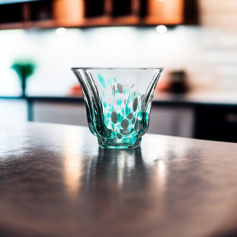 Kristallglas Sake-Set im japanischen Stil, 1 Topf und 2 Tassen, ideales Geschenk