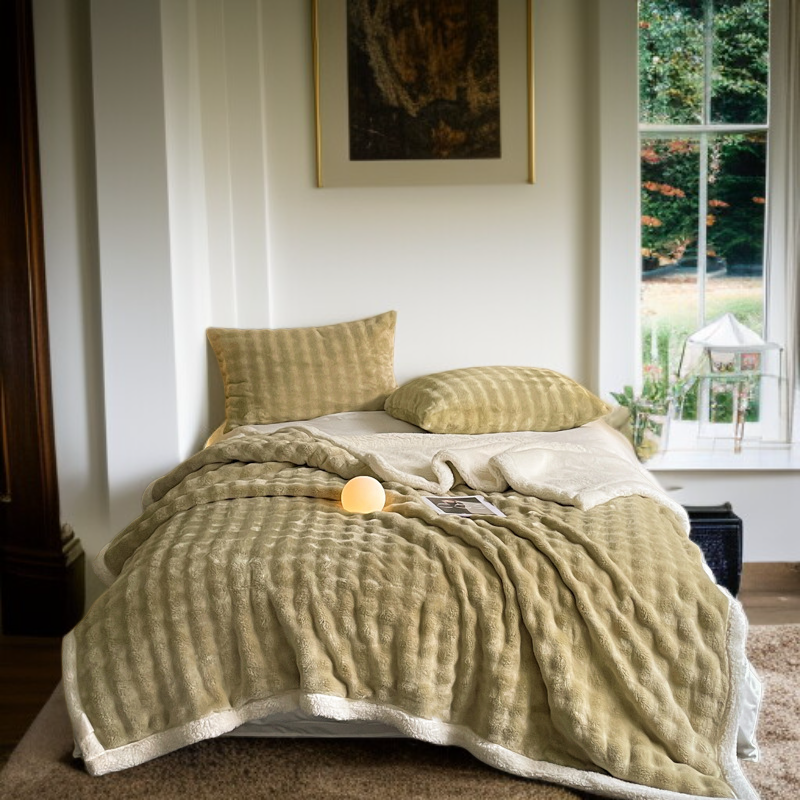 雙層加厚毛毯居家使用情境