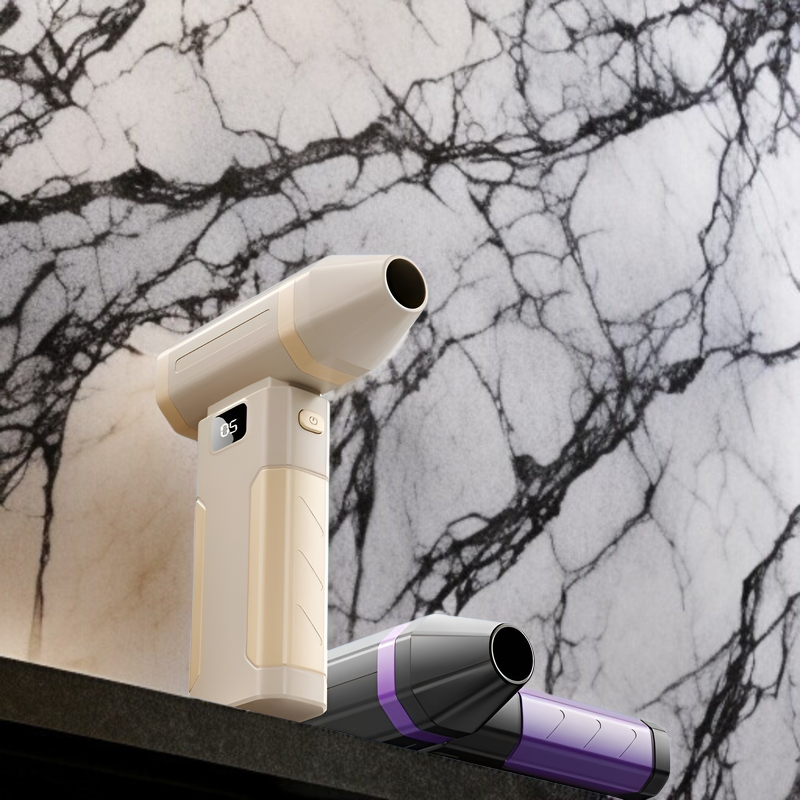 エアダスター ブロワー 超強力高速回転450000r/s 【超小型軽量化256ｇ】電動エアダスター 5段階風量調整 超強力 最大風速65m/s 6000mAh大容量バッテリー 充電式 エアダスター L