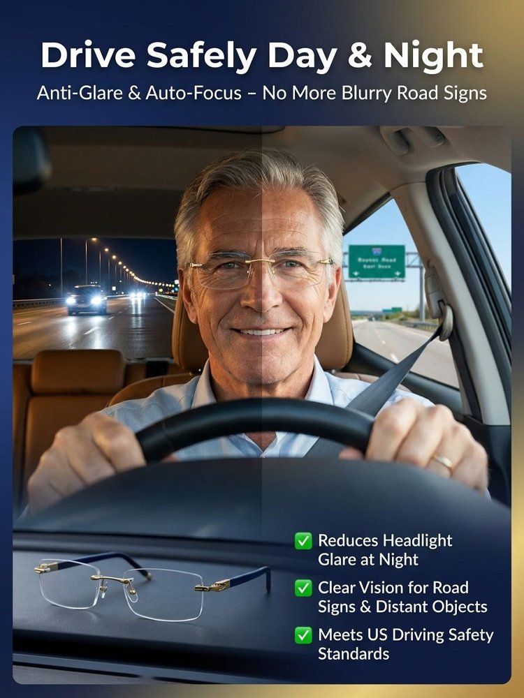 [One Pair Does It All & Restores Vision] Automatic Adjusting Reading Glasses