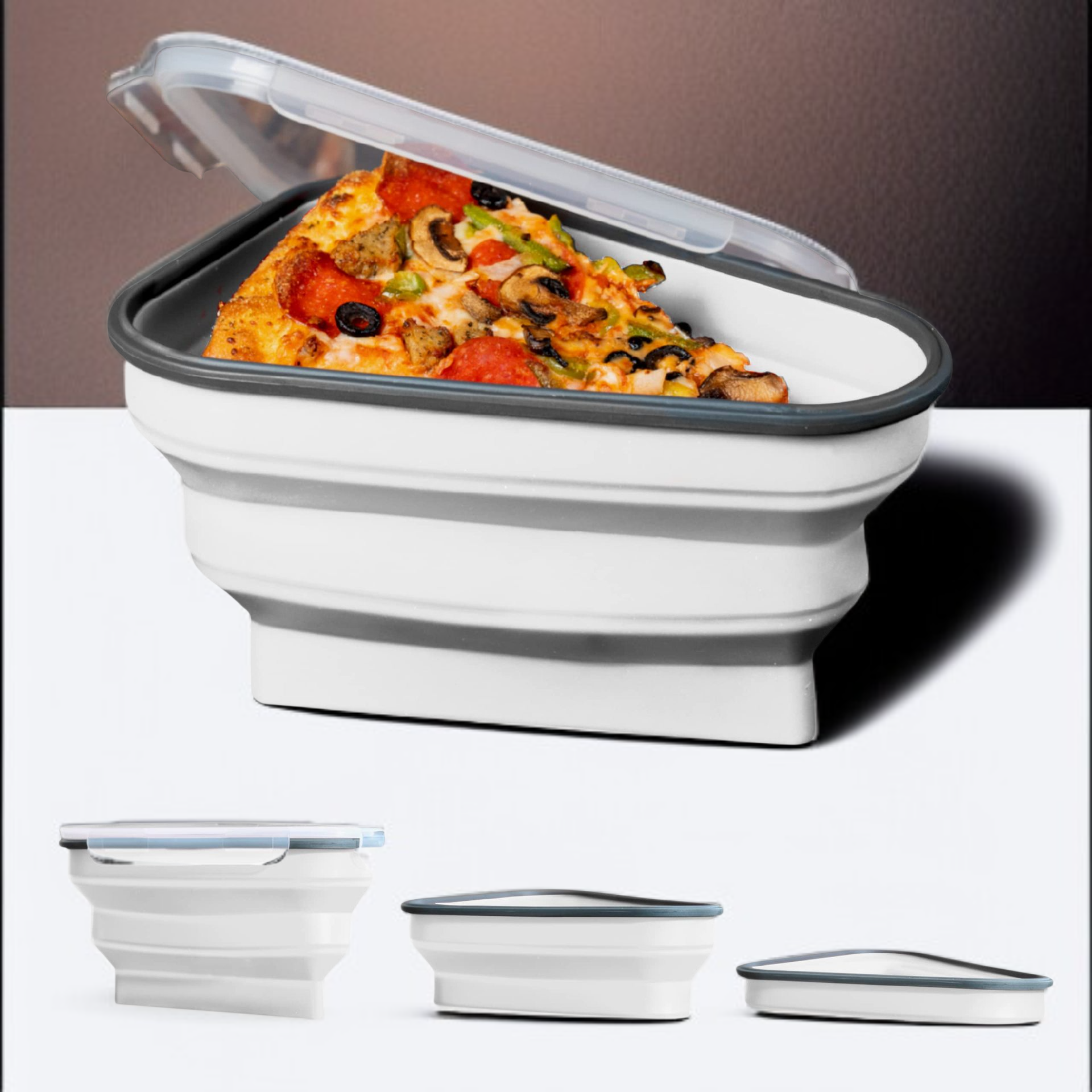 Faltbare Pizzabox aus Silikon