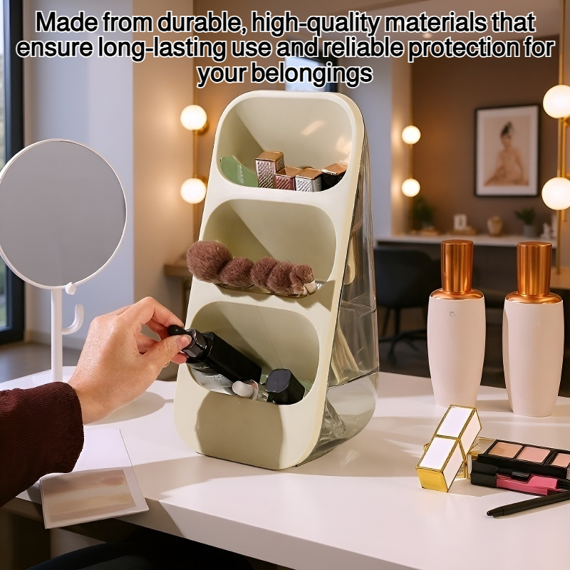 Three-layer compartmentalized storage box