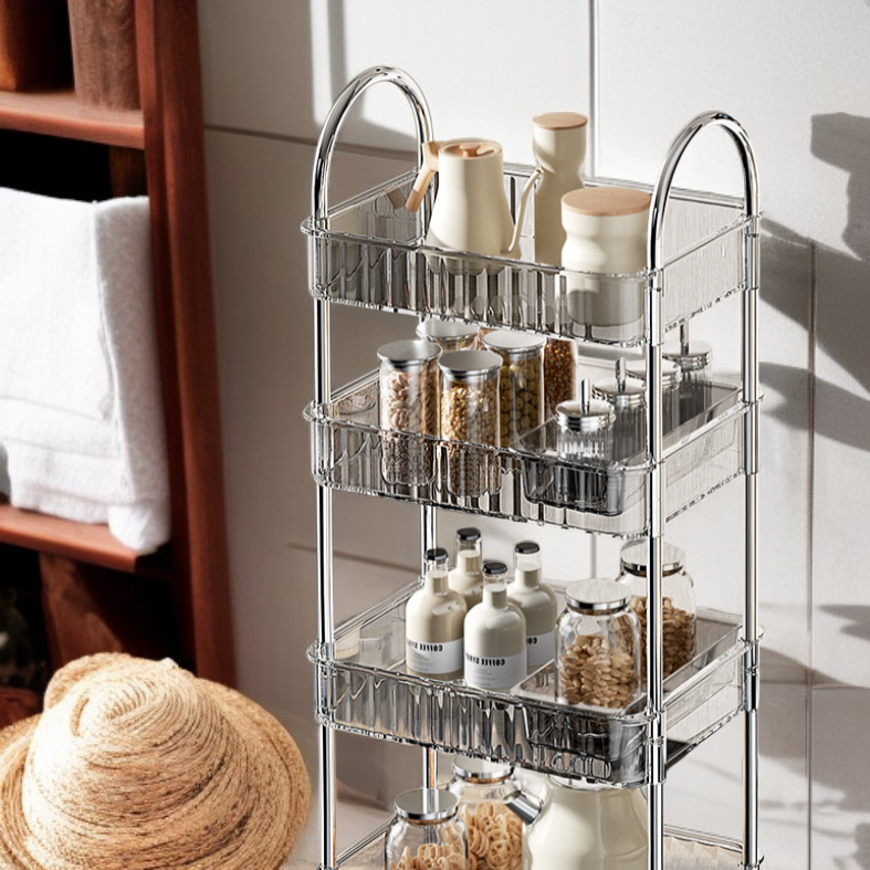 Rolling kitchen organizer for efficient storage