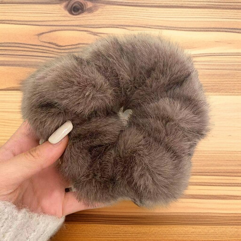 女性髮飾秋冬毛絨髮圈