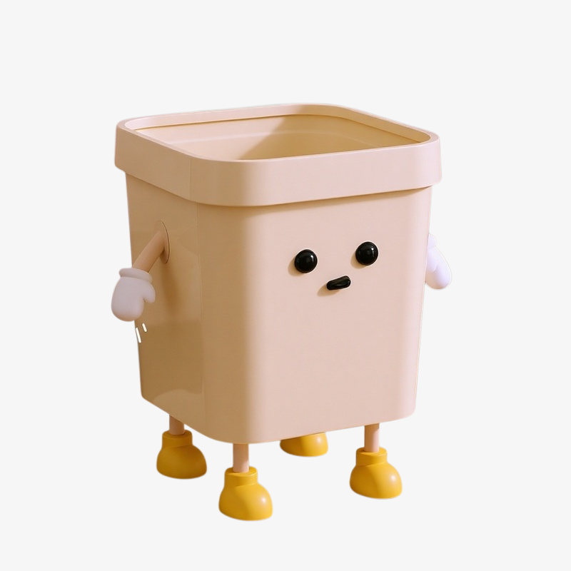 Kreativer, dekorativer Mülleimer mit Cartoon-Motiv für Wohn- und Schlafräume