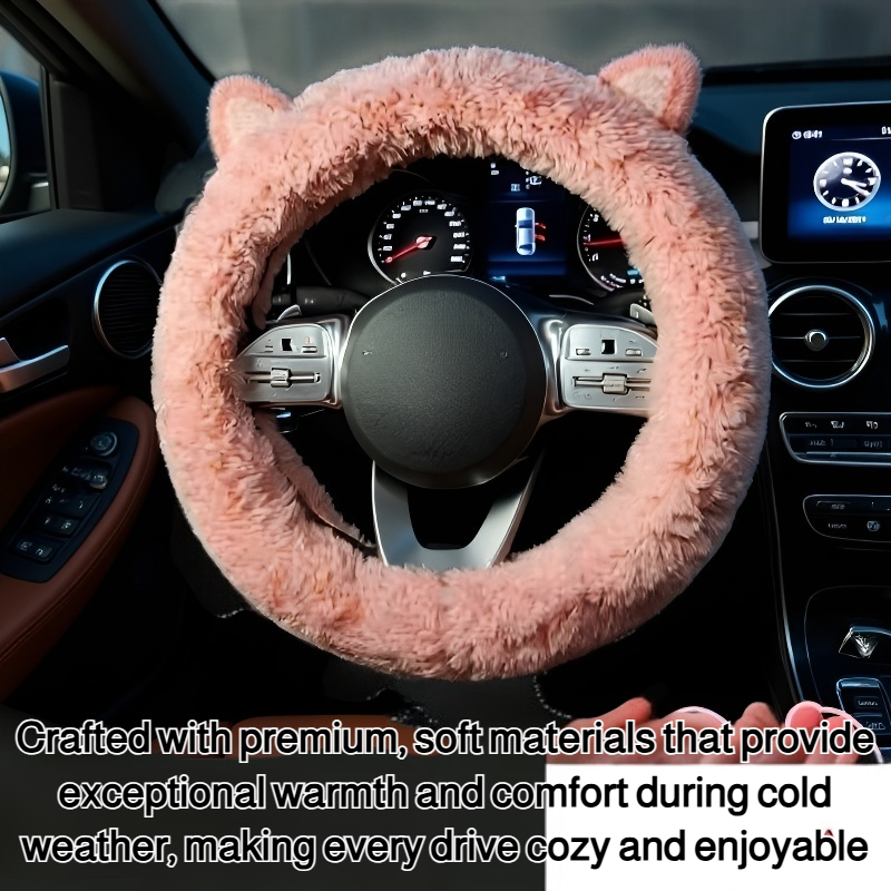 women's non-slip and warm car steering wheel cover
